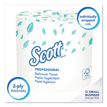 Scott® Essential Standard Roll Bathroom Tissue For Business, Convenience Carton, 2 Ply, White, 550 Sheets-roll, 20 Rolls-carton freeshipping - TVN Wholesale